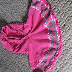 STUNNING ROXY TEENIE WAHINE HOODED PONCHO/SHAWL TOP